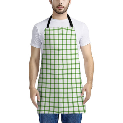 Green Tattersall Pattern Print Apron