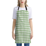 Green Tattersall Pattern Print Apron