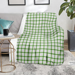 Green Tattersall Pattern Print Blanket