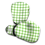 Green Tattersall Pattern Print Boxing Gloves