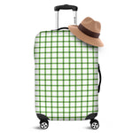 Green Tattersall Pattern Print Luggage Cover