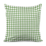 Green Tattersall Pattern Print Pillow Cover