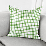 Green Tattersall Pattern Print Pillow Cover