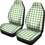 Green Tattersall Pattern Print Universal Fit Car Seat Covers