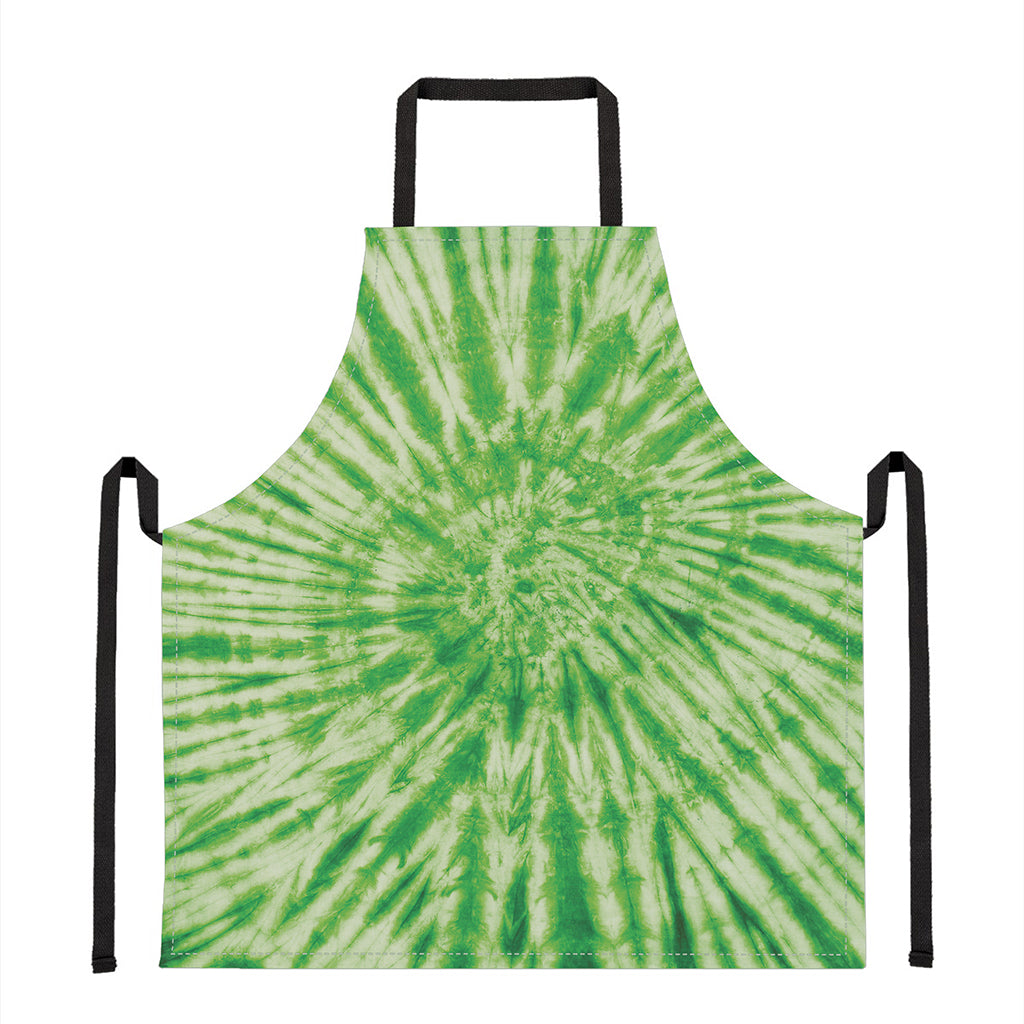 Green Tie Dye Print Apron