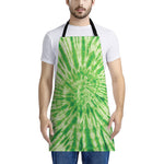 Green Tie Dye Print Apron