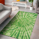 Green Tie Dye Print Area Rug