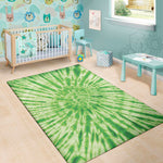 Green Tie Dye Print Area Rug