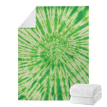 Green Tie Dye Print Blanket