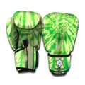 Green Tie Dye Print Boxing Gloves
