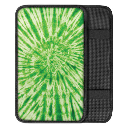 Green Tie Dye Print Car Center Console Cover