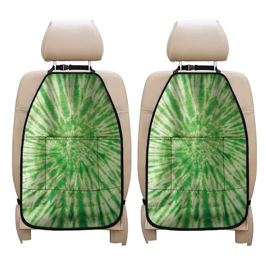 Green Tie Dye Print Car Seat Organizers
