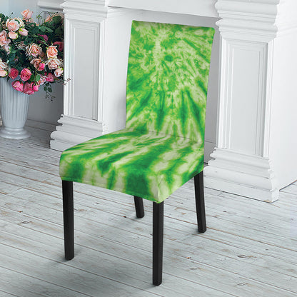 Green Tie Dye Print Dining Chair Slipcover