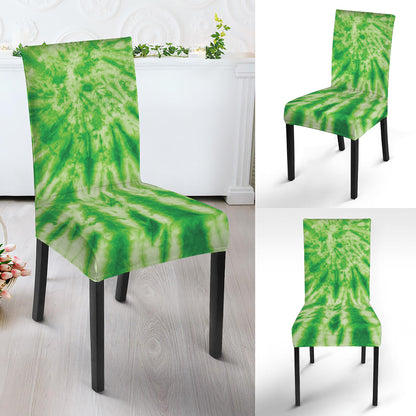 Green Tie Dye Print Dining Chair Slipcover