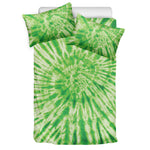 Green Tie Dye Print Duvet Cover Bedding Set