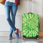 Green Tie Dye Print Luggage Cover