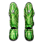 Green Tie Dye Print Muay Thai Shin Guard