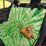 Green Tie Dye Print Pet Car Back Seat Cover