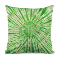 Green Tie Dye Print Pillow Cover