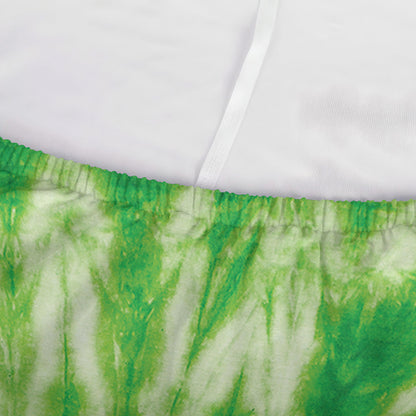 Green Tie Dye Print Sofa Cover