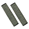 Green Tiger Stripe Camouflage Print Car Seat Belt Covers