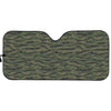 Green Tiger Stripe Camouflage Print Car Sun Shade