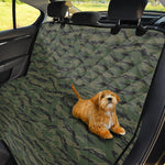 Green Tiger Stripe Camouflage Print Pet Car Back Seat Cover