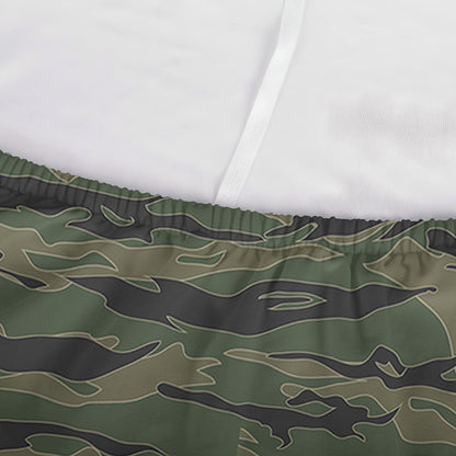 Green Tiger Stripe Camouflage Print Sofa Cover