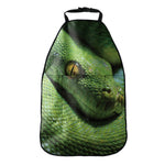 Green Tree Python Snake Print Car Seat Organizers