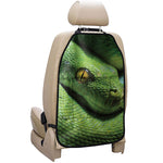 Green Tree Python Snake Print Car Seat Organizers