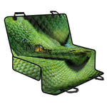 Green Tree Python Snake Print Pet Car Back Seat Cover