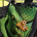 Green Tree Python Snake Print Pet Car Back Seat Cover