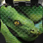 Green Tree Python Snake Print Pet Car Back Seat Cover
