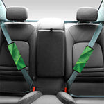 Green Tropical Banana Palm Leaf Print Car Seat Belt Covers