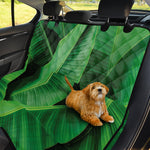 Green Tropical Banana Palm Leaf Print Pet Car Back Seat Cover