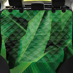 Green Tropical Banana Palm Leaf Print Pet Car Back Seat Cover