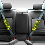 Green Tropical Banana Pattern Print Car Seat Belt Covers
