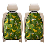 Green Tropical Banana Pattern Print Car Seat Organizers