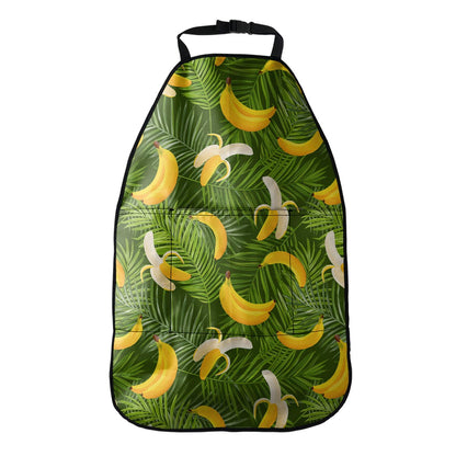 Green Tropical Banana Pattern Print Car Seat Organizers