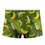 Green Tropical Banana Pattern Print Men's Boxer Briefs