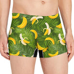 Green Tropical Banana Pattern Print Men's Boxer Briefs