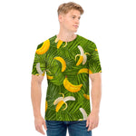 Green Tropical Banana Pattern Print Men's T-Shirt
