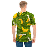 Green Tropical Banana Pattern Print Men's T-Shirt