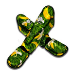 Green Tropical Banana Pattern Print Muay Thai Shin Guard