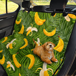 Green Tropical Banana Pattern Print Pet Car Back Seat Cover