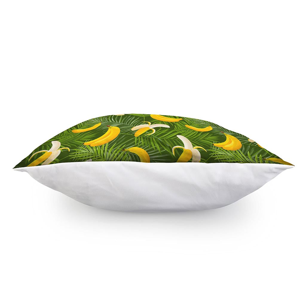 Green Tropical Banana Pattern Print Pillow Cover