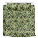 Green Tropical Palm Leaf Pattern Print Duvet Cover Bedding Set