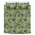 Green Tropical Palm Leaf Pattern Print Duvet Cover Bedding Set