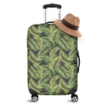 Green Tropical Palm Leaf Pattern Print Luggage Cover