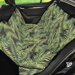 Green Tropical Palm Leaf Pattern Print Pet Car Back Seat Cover